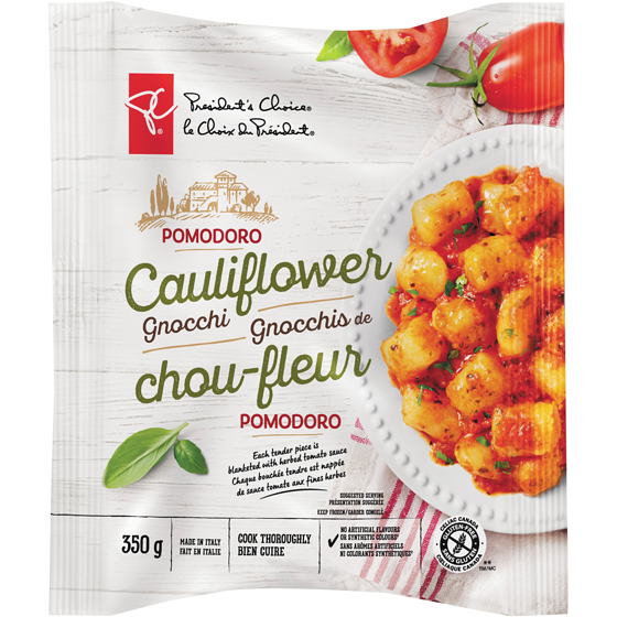 le Choix du Président Gnocchis de chou-fleur au pomodoro 350 g, 1,71 $/100g