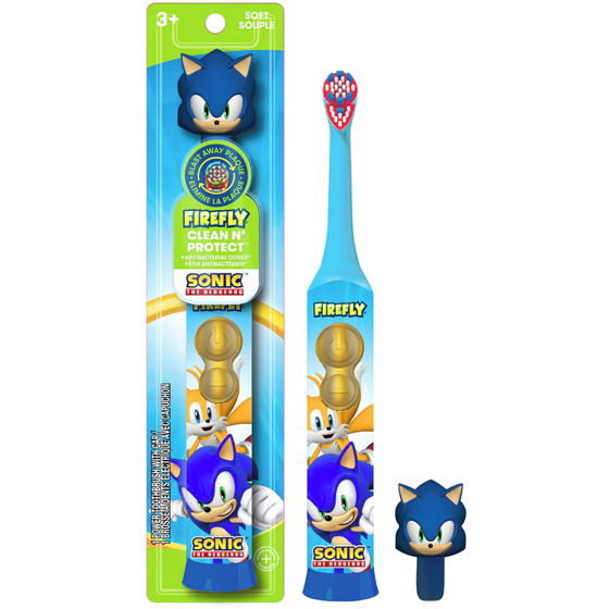 Firefly Sonic Hedgehog 3d Rotary Toothbrush 2 ea, $6.00/1ea