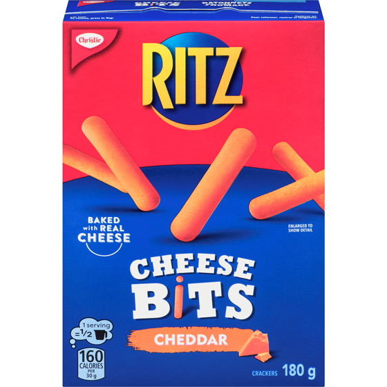 Christie Cheese Bits Crackers 180 g, $2.78/100g