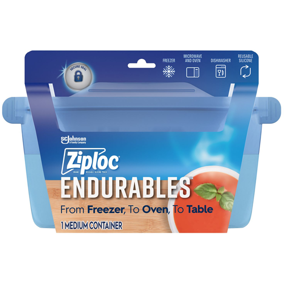 Ziploc Endurables Reusable Silicone Pouch 946 Ml 1 ea, $19.00/1ea