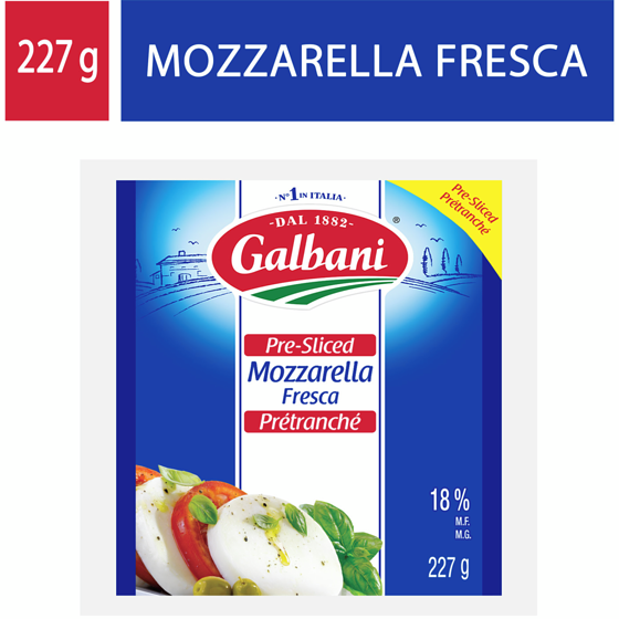 Galbani Fresh Mozzarella Slice Ball 227 g, $3.65/100g
