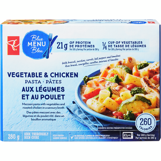 PC Blue Menu Vegetable and Chicken Pasta PC.ca
