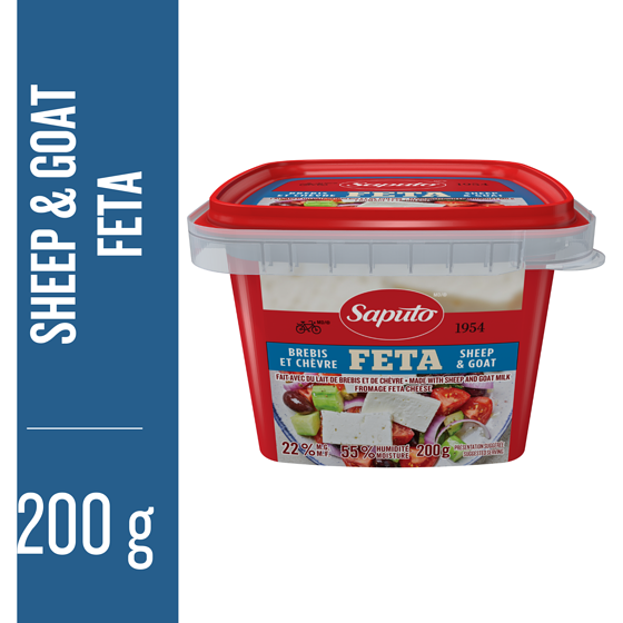 Saputo Sheep & Goat Feta Cheese 200 g, $3.75/100g