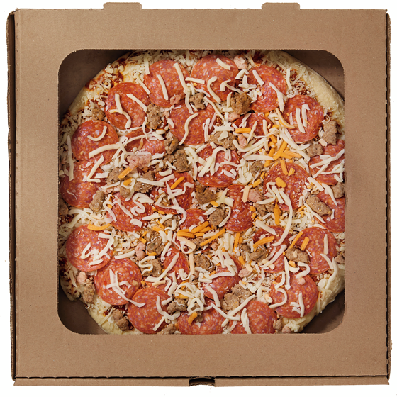 null Meat Lovers Pizza 710 g, $1.69/100g