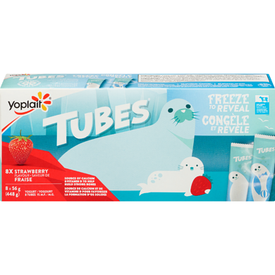 Yoplait Tubes Strawberry 448 g, $0.56/100g