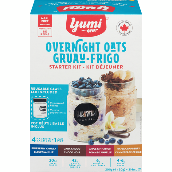 Yumi Organics Overnight Oats Starter Kit 200 g, $5.75/100g