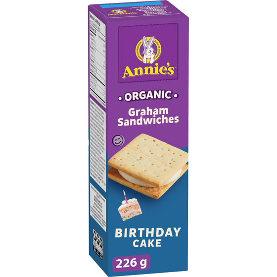 Annie's Organic Birthday Cake Graham Sandwiches 226 g, $4.42/100g