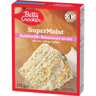 Betty Crocker Super Moist mélange à gâteau brisures arc-en
