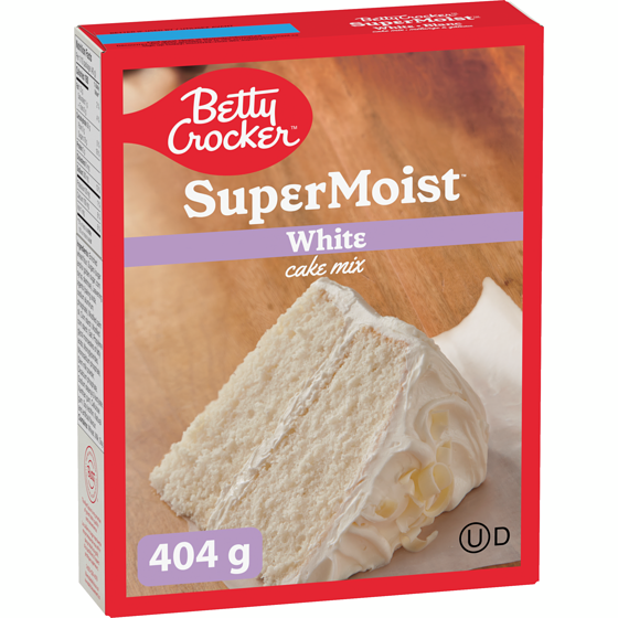 Betty Crocker SuperMoist Cake Mix, White 404 g, $0.94/100g