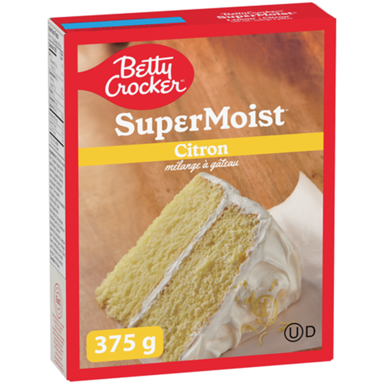 Betty Crocker Super Moist mélange à gâteau citron 375 g, 0,80 $/100g