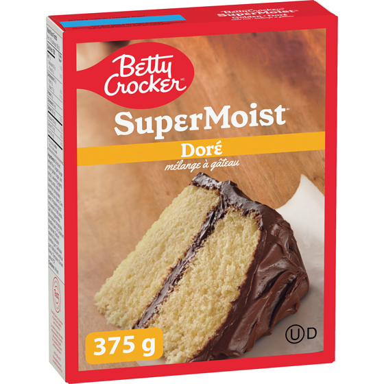 Betty Crocker Super Moist mélange à gâteau doré 375 g, 0,80 $/100g