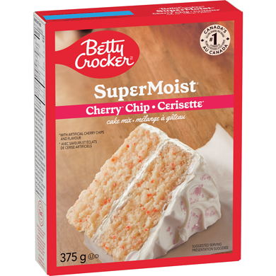 Betty Crocker Super Moist Cake Mix Cherry Chips - 375 g | Zehrs