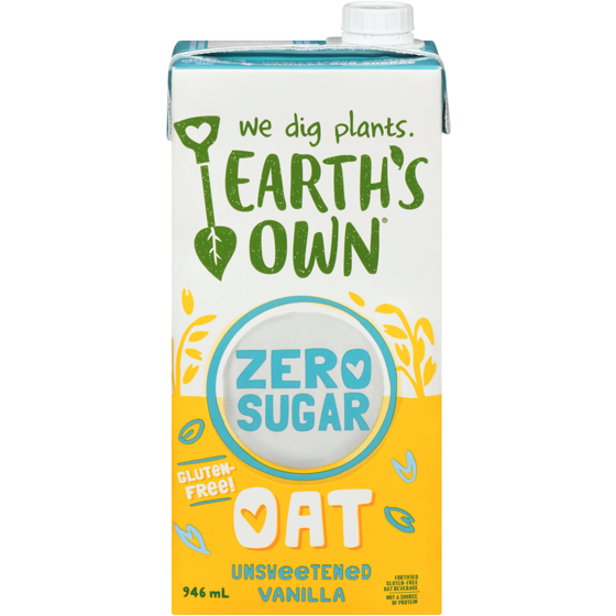 Earth's Own Oat Zero Sugar Beverage Vanilla 946 ml, $0.35/100ml