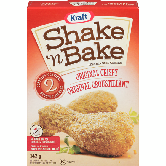 Kraft Shake 'n Bake Panure assaisonnée original croustillant 142 g, 3,51 $/100g