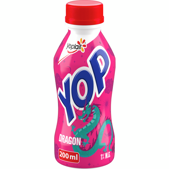 Yoplait Yogourt à boire, Yop 1%, Édition magique, boisson au yogourt 200 ml, 0,50 $/100ml