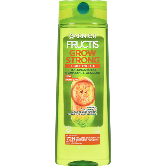 Garnier Fructis Grow Strong Thickening Shampoo for Fine Hair, with Vitamin C 370 ml, $1.21/100ml