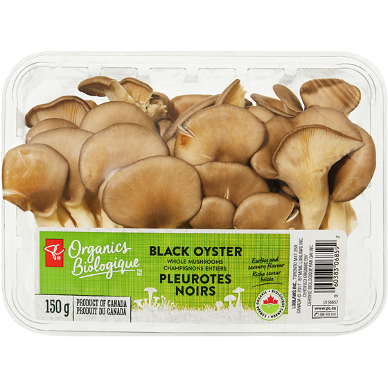 PC Organics Organics Black Oyster Whole Mushrooms 150 g, $4.00/100g