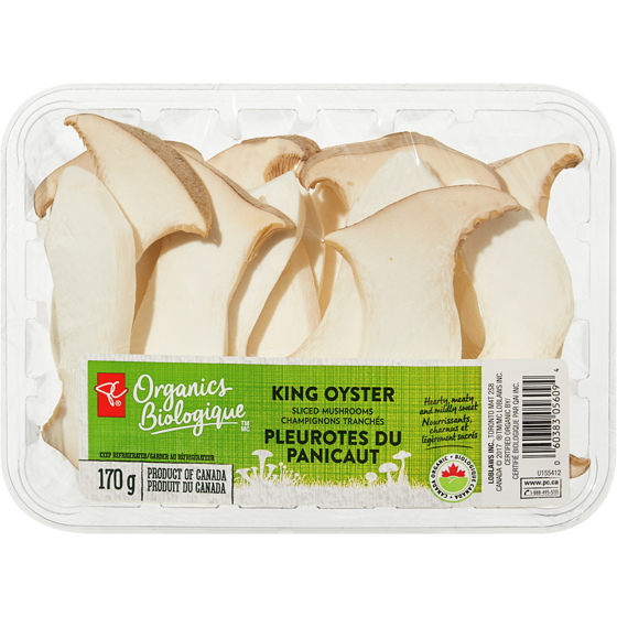 PC Organics Organics King Oyster Sliced Mushrooms - 170 g