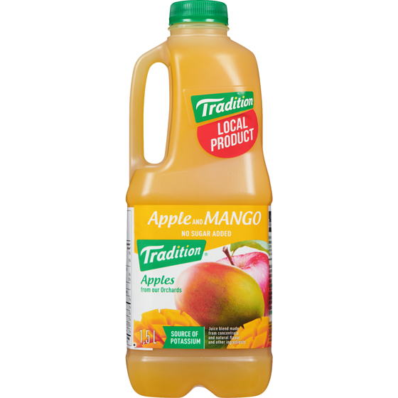 Tradition Apple Mango Juice 1.5 l, $0.37/100ml