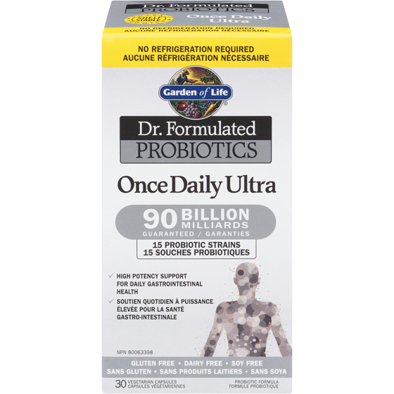 Garden of Life Dr. Formulated Probiotics Vegetarian Capsules Once Daily Ultra 30 ea, $2.50/1ea