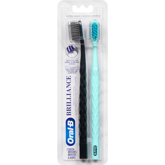 Oral-B Brosse à dents Brilliance paquet de 2 2 ea, 6,75 $/1ch
