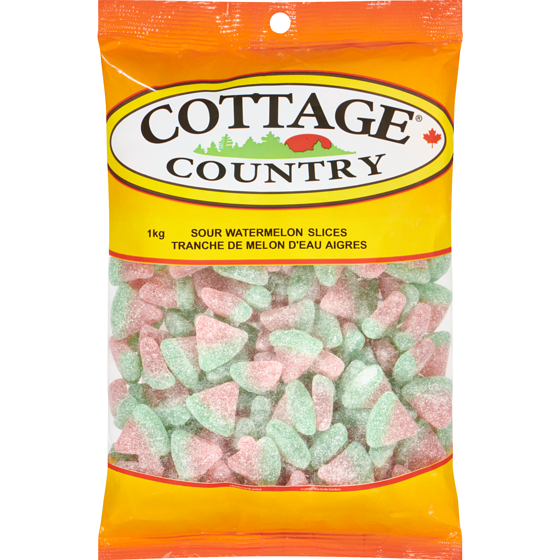 Cottage Country Sour Watermelon Slices 1000 g, $1.00/100g