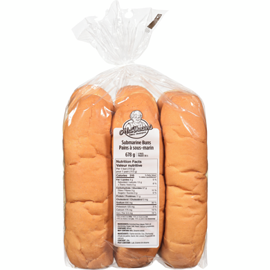 Mrs Dunster Submarine Buns 678 g, $0.96/100g