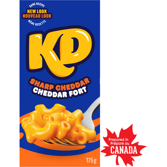 Kraft Macaroni et fromage cheddar fort, boîte 175 g, 1,71 $/100g