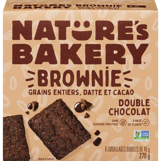 Nature’s Bakery Brownie double chocolat 270 g, 3,33 $/100g