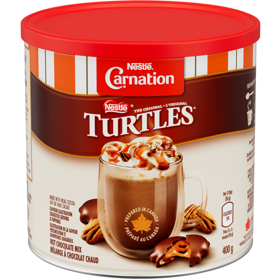 Nestlé Mélange à chocolat chaud TURTLES 400 g, 1,50 $/100g