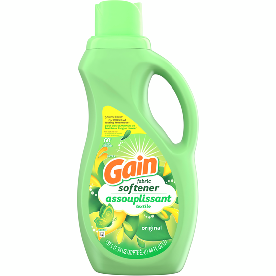 Gain Fabric Softener, Original, 60 Loads, HE Compatible 1.31 l, $0.38/100ml