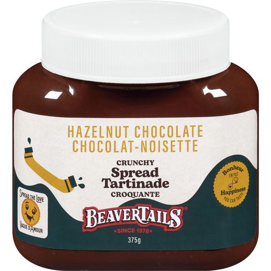 BeaverTails Crunchy Spread Hazelnut Chocolate 375 g, $1.60/100g