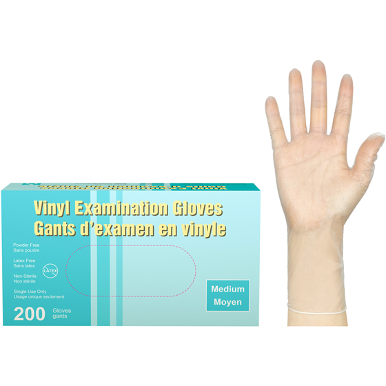 null Gants en vinyle moyen 1 ea, 14,99 $/1ch