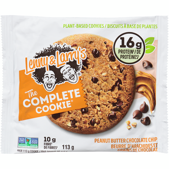 Lenny & Larry’s The complete cookie biscuit protéiné à base végétale beurre d'arachides et grains de chocolat 113 g, 3,53 $/100g
