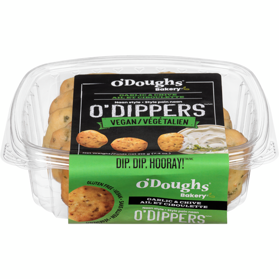 ODoughs O'dippers Garlic & Chive 210 g, $3.57/100g