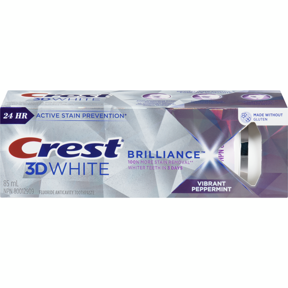 Crest 3D White Toothpaste, Vibrant Peppermint 85 ml, $11.75/100ml