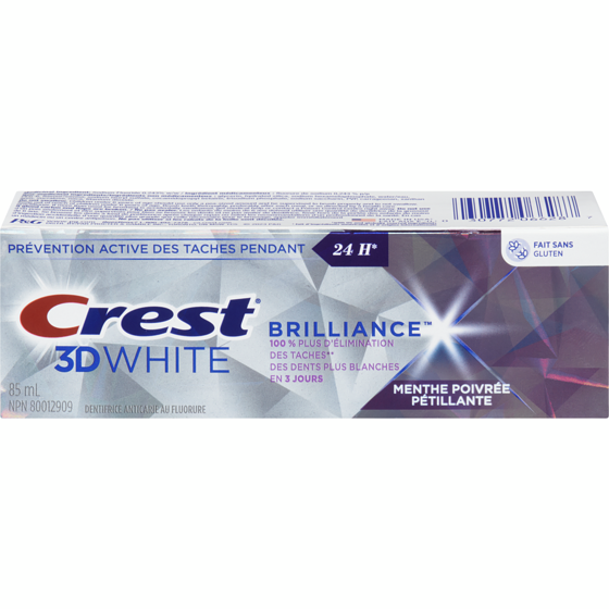 Crest Dentifrice 3D White, menthe poivrée vibrante 85 ml, 11,16 $/100ml