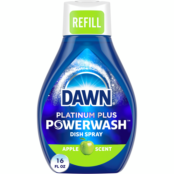 Dawn Vaporisateur pour la vaisselle Powerwash, recharge de savon à vaisselle liquide, Pomme 473 ml, 1,27 $/100ml
