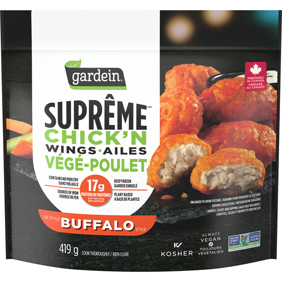 Gardein Suprême ailes végé-poulet de style buffalo 419 g, 3,22 $/100g