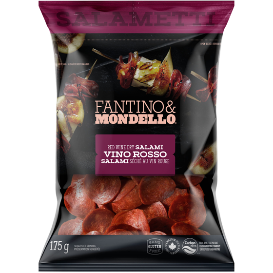 Fantino & Mondello Red Wine Thin-Sliced Salametti 175 g, $5.02/100g