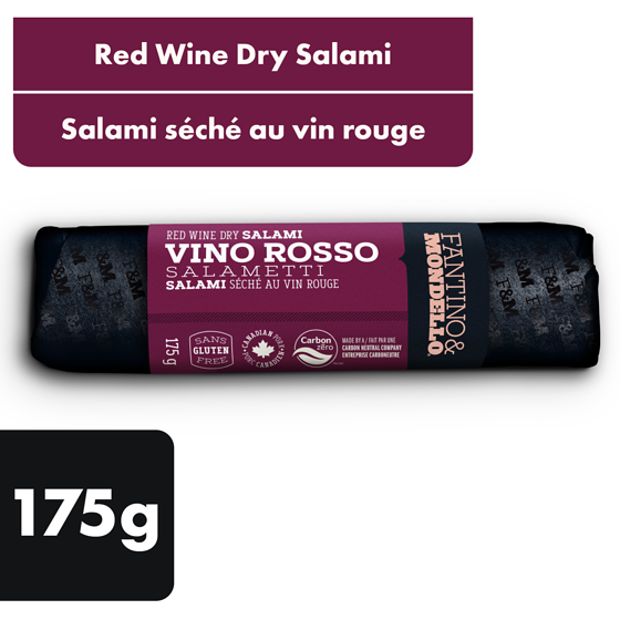 Fantino & Mondello Salametti au vin rouge 175 g, 5,02 $/100g