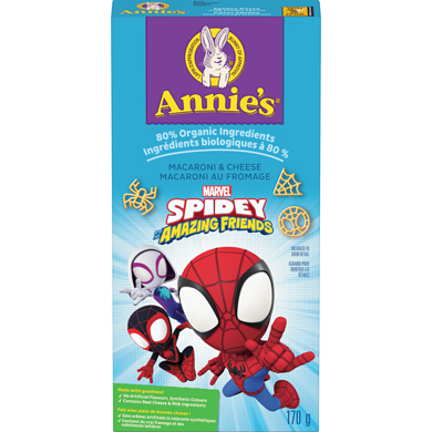 Annie's Marvel Spidey and His Amazing Friends Macaroni & Cheese, with Real Cheddar 170 g, $1.09/100g