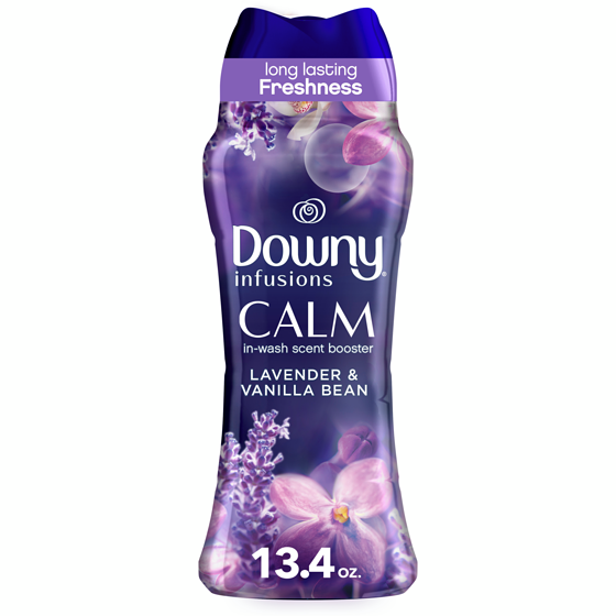 Downy Perles rehausse-parfum pour la lessive Infusions, CALM, Lavande apaisante et gousse de vanille  379 g, 3,96 $/100g