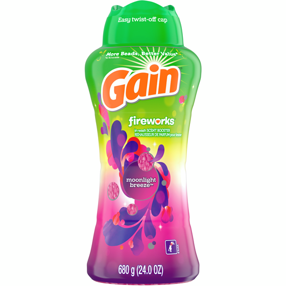Gain Fireworks In-Wash Scent Booster Beads, Moonlight Breeze 680 g, $2.21/100g