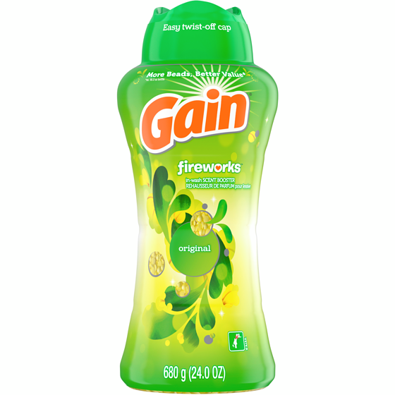 Gain Fireworks In-Wash Scent Booster Beads, Original 680 g, $3.38/100g