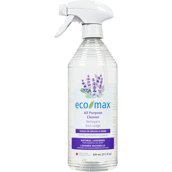 Eco-Max Nettoyant tout usage lavande naturelle 800 ml, 0,47 $/100ml