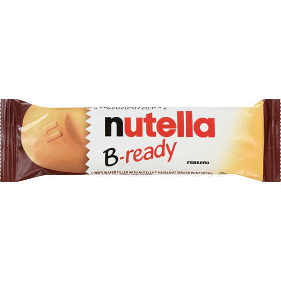 Nutella B-READY, Snack Bars, Crispy wafer filled with Hazelnut Spread, Single Bar 22 g, $5.86/100g