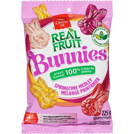 Dare RealFruit Bunny Heads 225 g, $1.56/100g