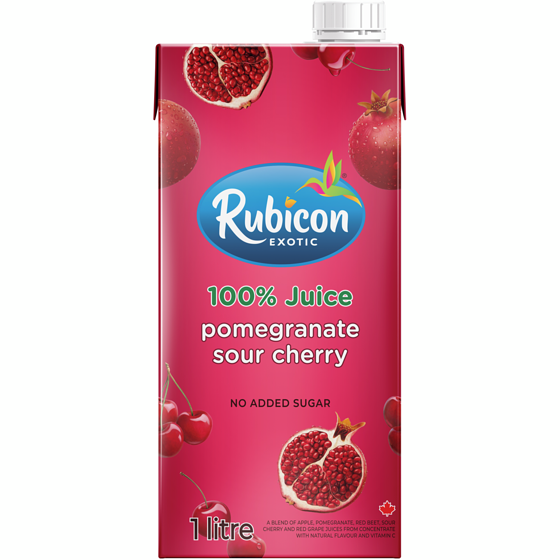 Rubicon Pomegranate Sour Cherry 100% Juice Blend 1 l, $0.33/100ml