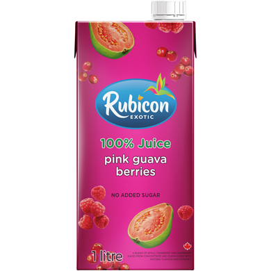 Rubicon Pink Guava Berries 100% Juice Blend 1 l, $0.35/100ml